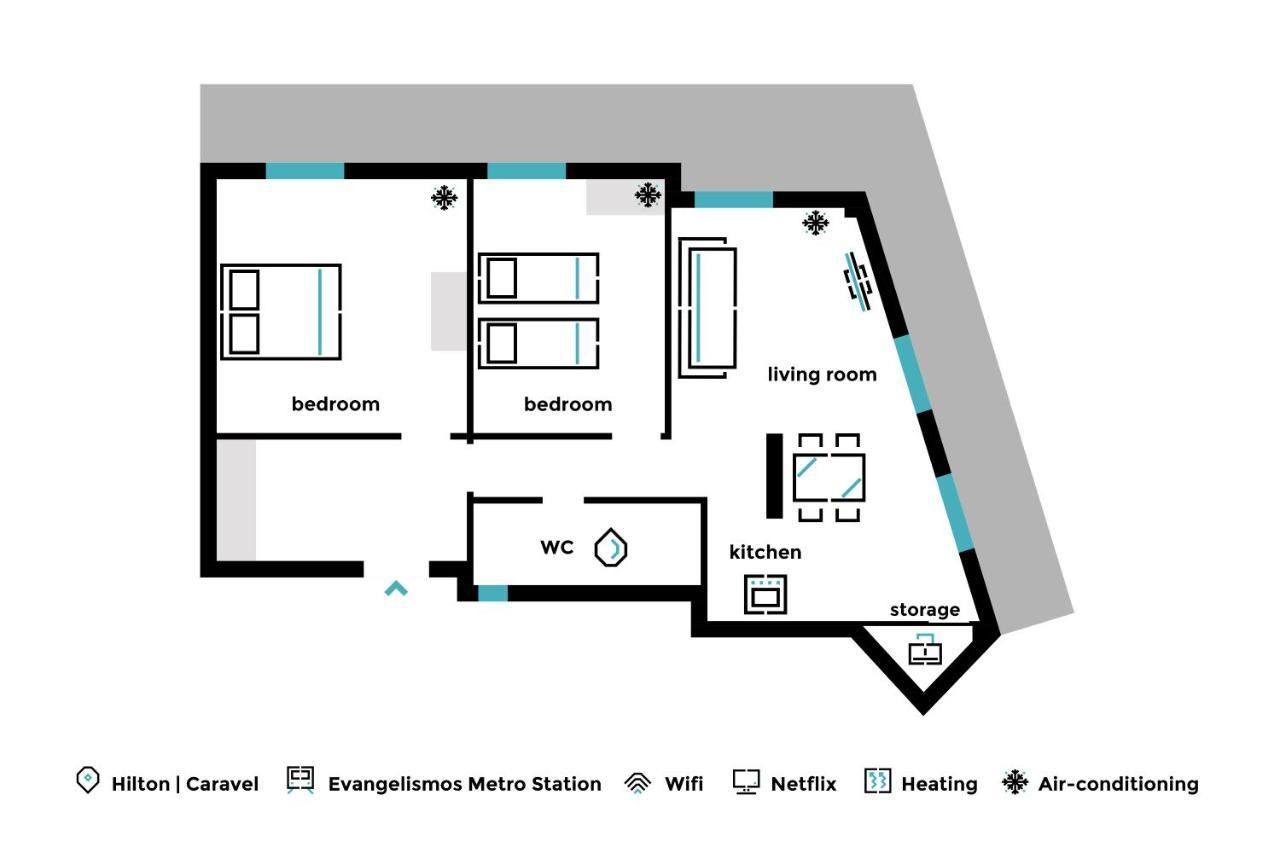 Minimal 2Bd Apartment With Lycabettus View By Upstreet Афины Экстерьер фото